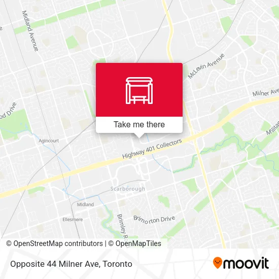 Opposite 44 Milner Ave map