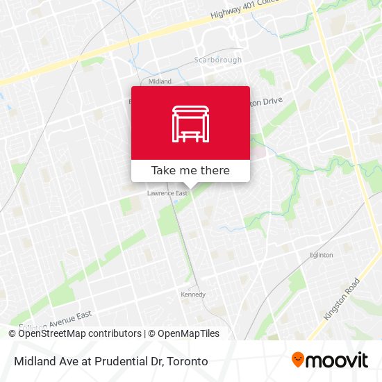 Midland Ave at Prudential Dr map