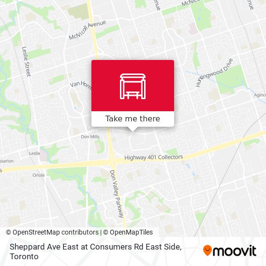 Sheppard Ave East at Consumers Rd East Side map