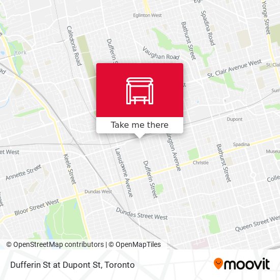 Dufferin St at Dupont St plan