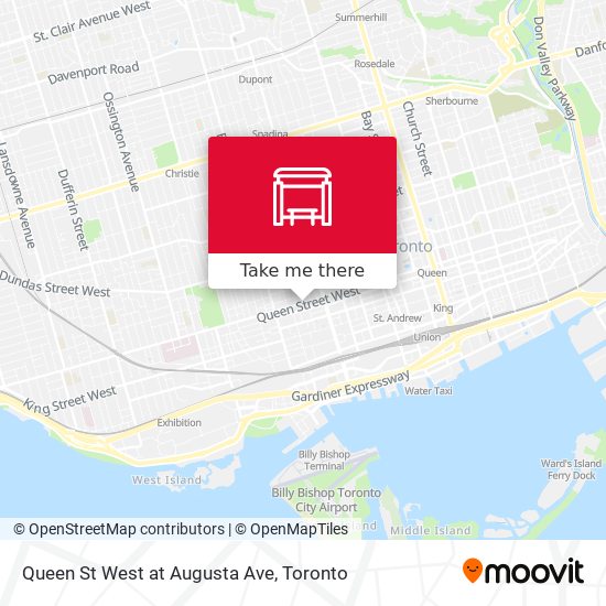 Queen St West at Augusta Ave plan