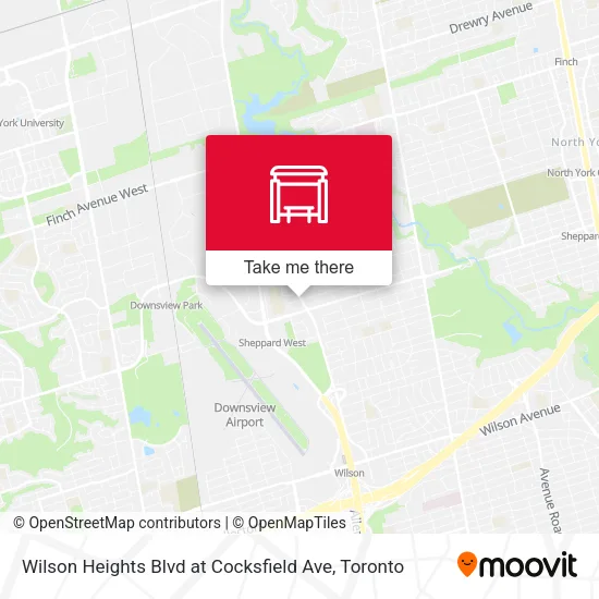 Wilson Heights Blvd at Cocksfield Ave plan