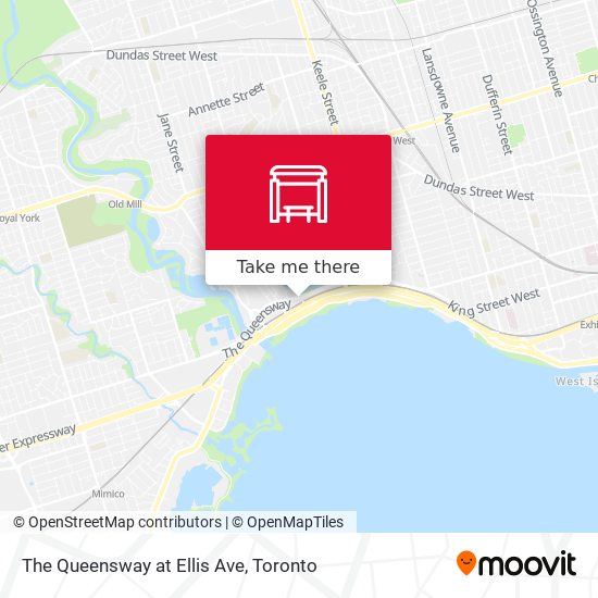 The Queensway at Ellis Ave map