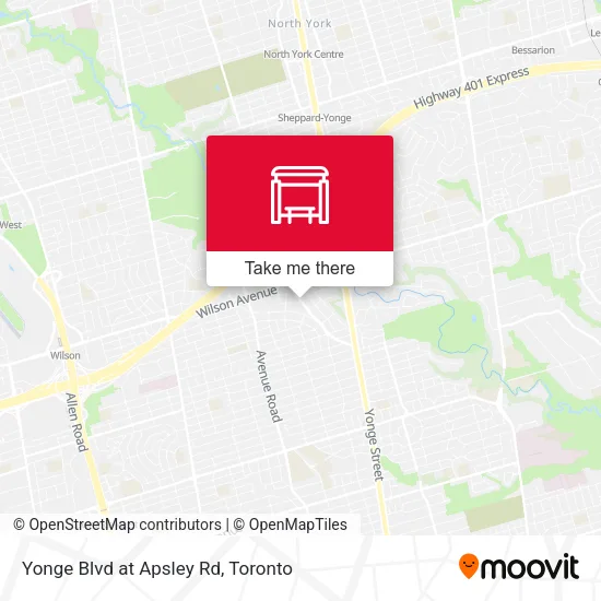 Yonge Blvd at Apsley Rd plan