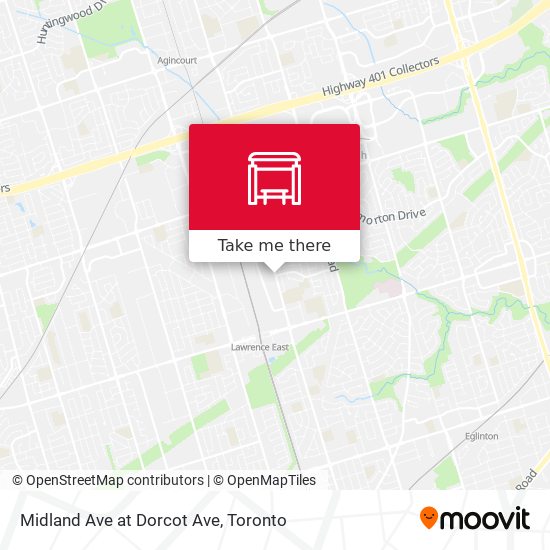 Midland Ave at Dorcot Ave map