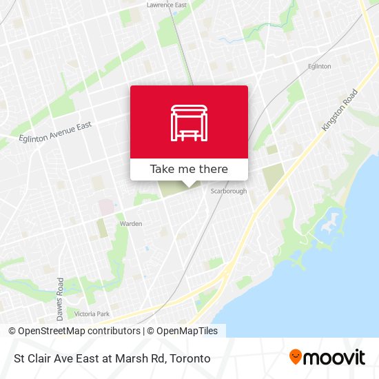St Clair Ave East at Marsh Rd map