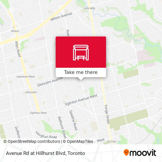 Avenue Rd at Hillhurst Blvd plan