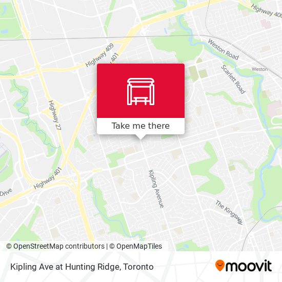 Kipling Ave at Hunting Ridge map