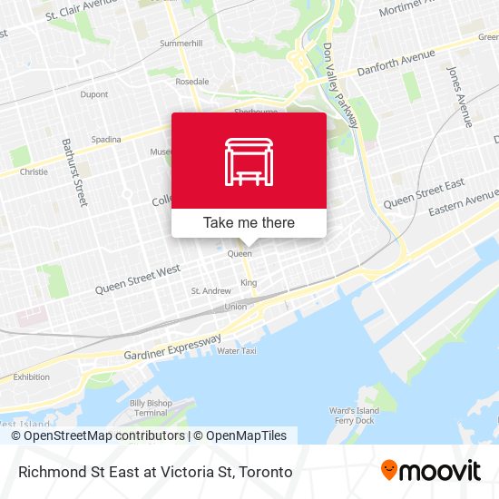 Richmond St East at Victoria St map