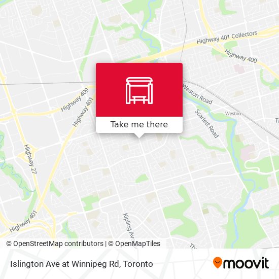 Islington Ave at Winnipeg Rd plan
