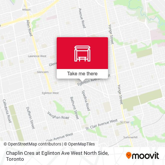 Chaplin Cres at Eglinton Ave West North Side plan