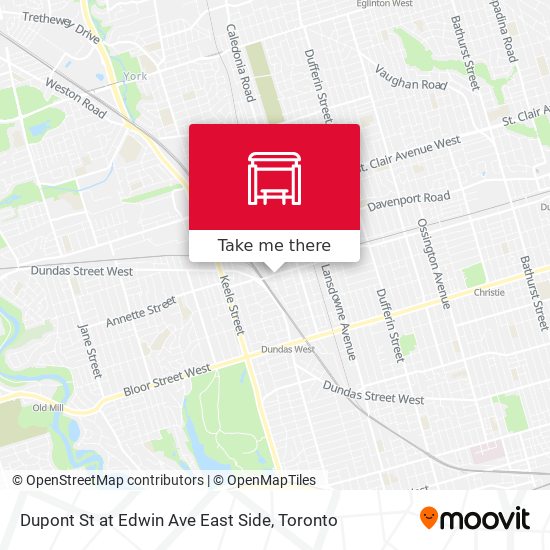 Dupont St at Edwin Ave East Side map