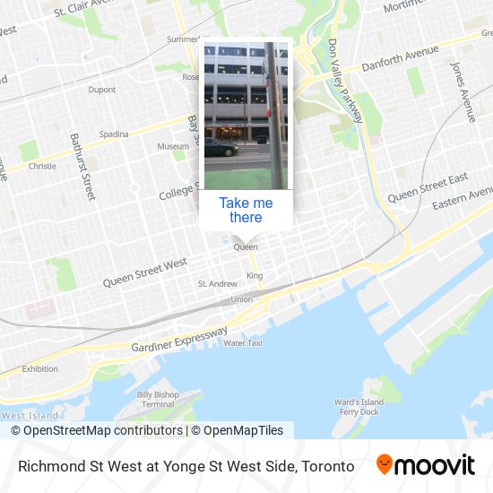 Richmond St West at Yonge St West Side map