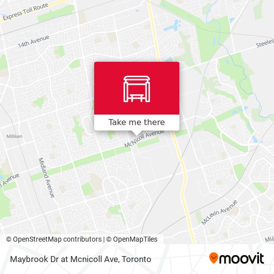 Maybrook Dr at Mcnicoll Ave map