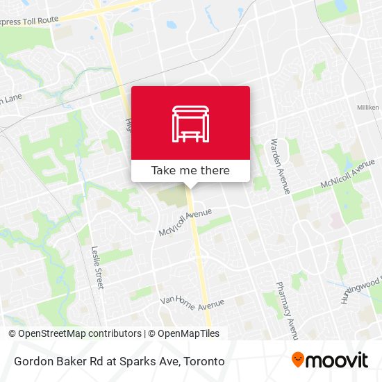 Gordon Baker Rd at Sparks Ave map