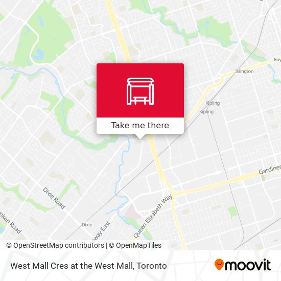 West Mall Cres at the West Mall map