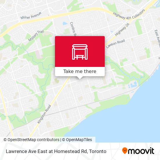 Lawrence Ave East at Homestead Rd plan