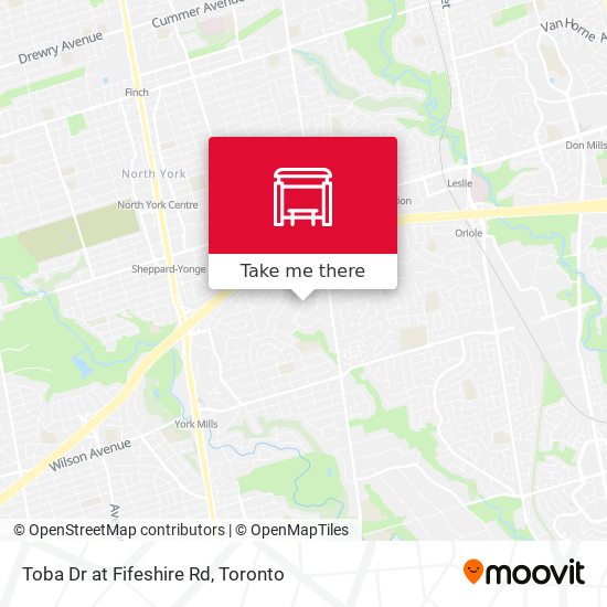 Toba Dr at Fifeshire Rd map