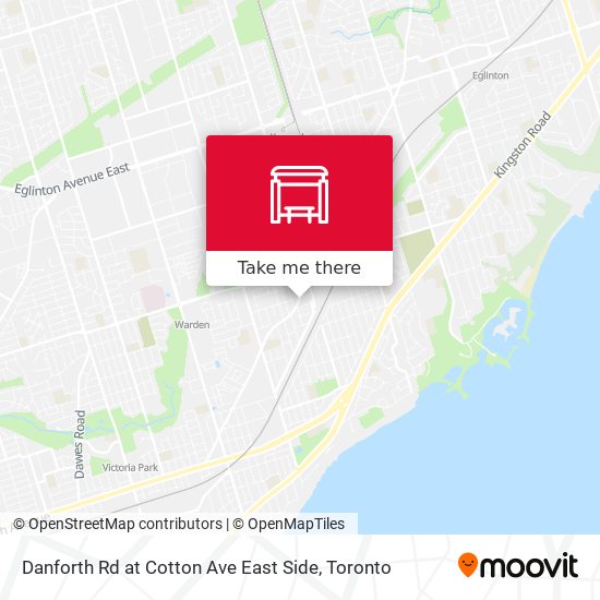 Danforth Rd at Cotton Ave East Side map