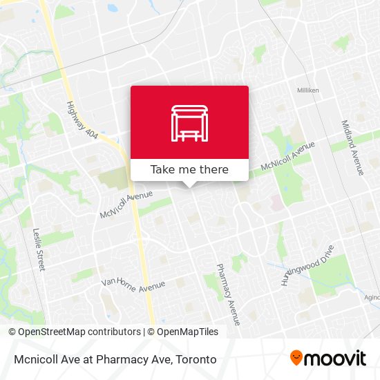 Mcnicoll Ave at Pharmacy Ave map