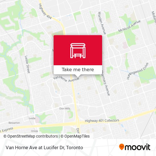 Van Horne Ave at Lucifer Dr map