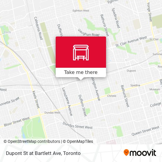 Dupont St at Bartlett Ave map