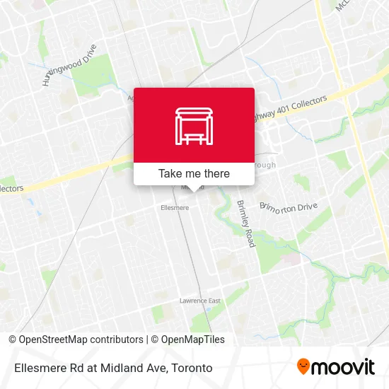 Ellesmere Rd at Midland Ave map