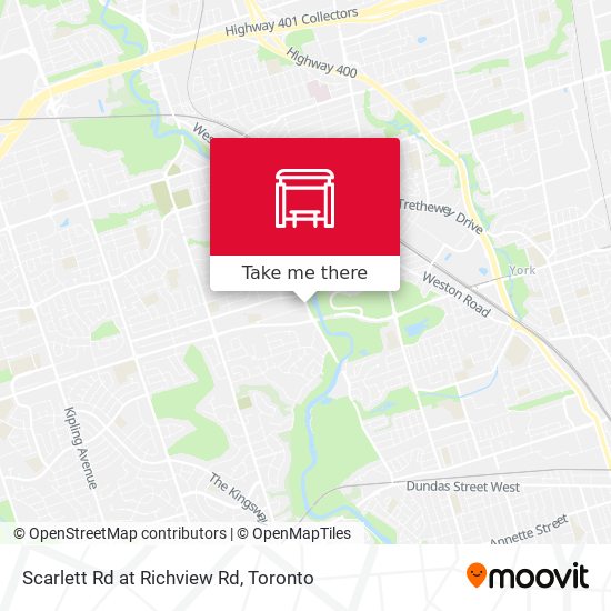 Scarlett Rd at Richview Rd map