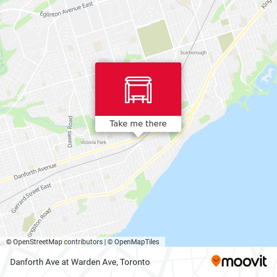 Danforth Ave at Warden Ave map