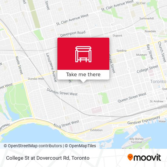 College St at Dovercourt Rd map