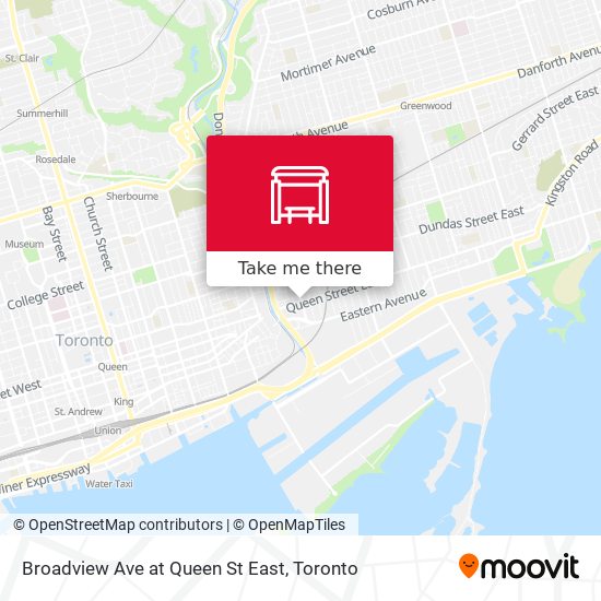 Broadview Ave at Queen St East plan