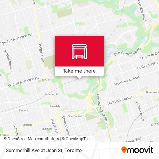 Summerhill Ave at Jean St map