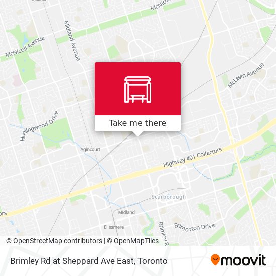 Brimley Rd at Sheppard Ave East map