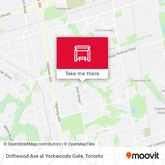 Driftwood Ave at Yorkwoods Gate map