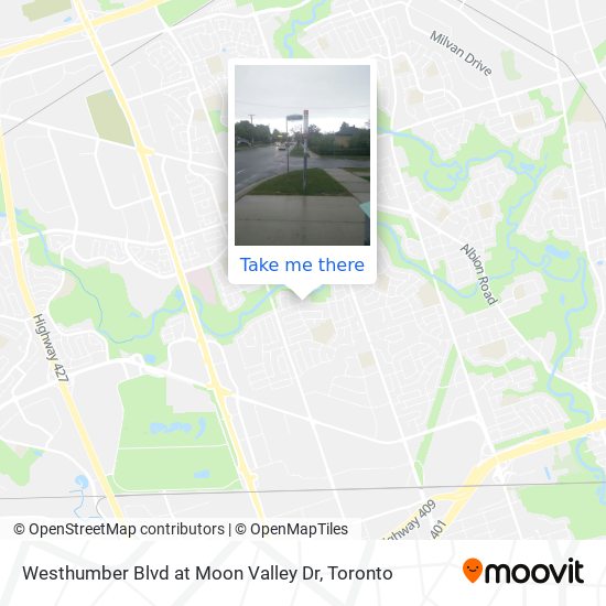 Westhumber Blvd at Moon Valley Dr plan