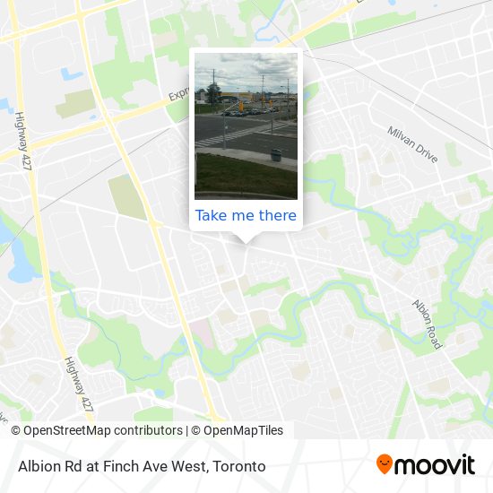 Albion Rd at Finch Ave West map