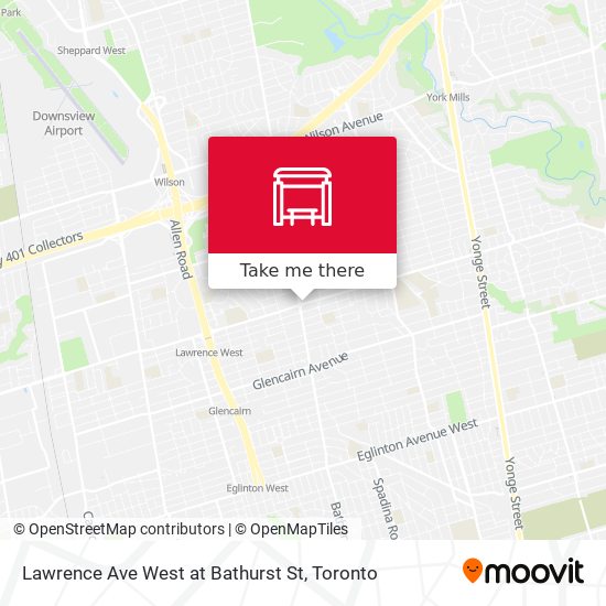 Lawrence Ave West at Bathurst St plan