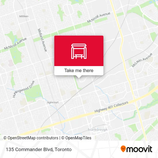 135 Commander Blvd map
