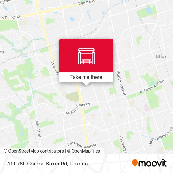 700-780 Gordon Baker Rd map