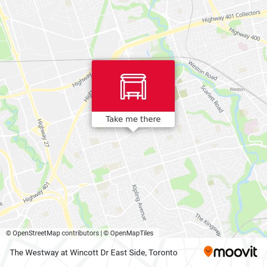 The Westway at Wincott Dr East Side map