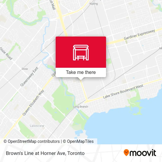 Brown's Line at Horner Ave map