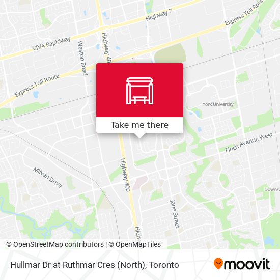 Hullmar Dr at Ruthmar Cres (North) map
