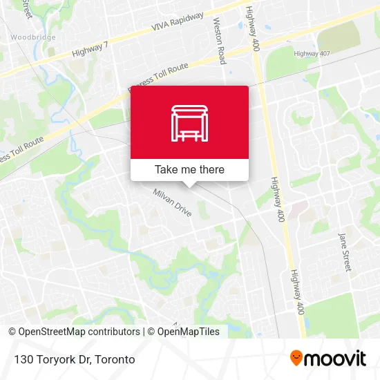 130 Toryork Dr map