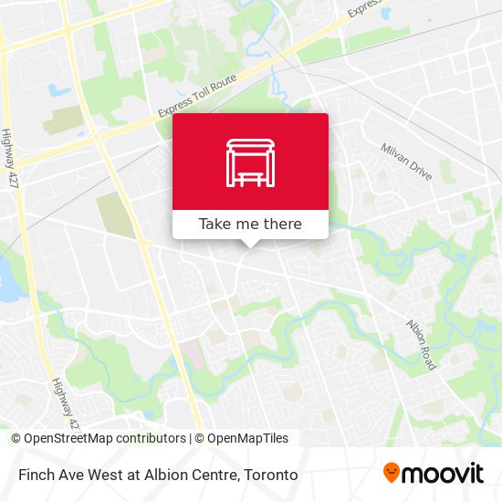 Finch Ave West at Albion Centre plan