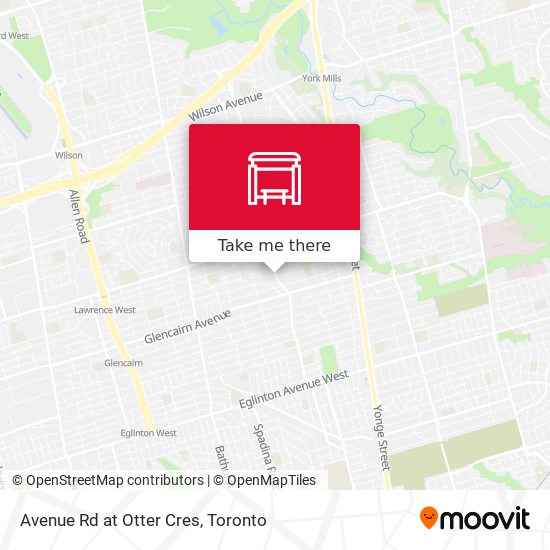 Avenue Rd at Otter Cres map