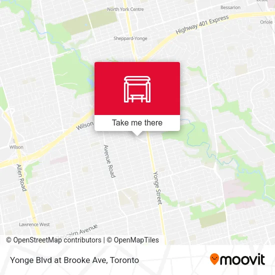 Yonge Blvd at Brooke Ave plan