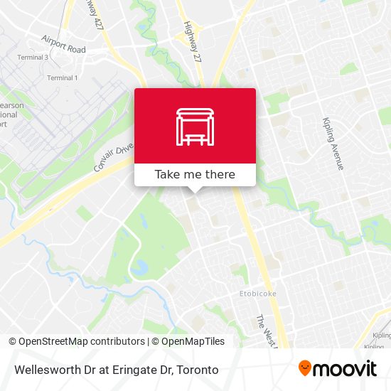 Wellesworth Dr at Eringate Dr map