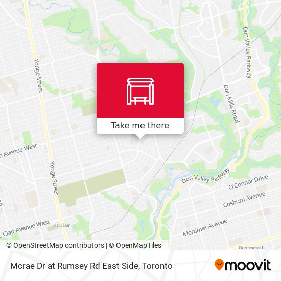 Mcrae Dr at Rumsey Rd East Side map
