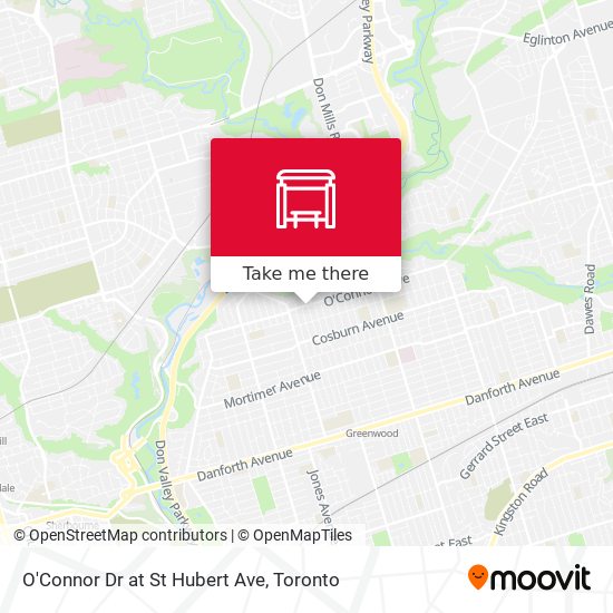 O'Connor Dr at St Hubert Ave map
