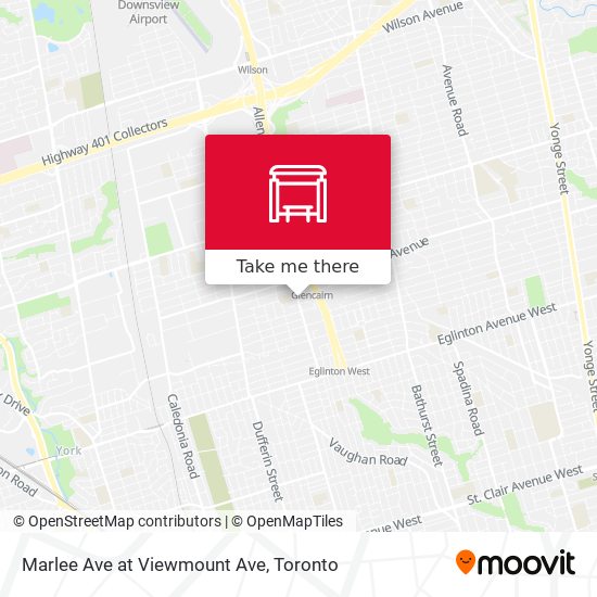 Marlee Ave at Viewmount Ave map